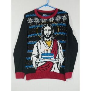 BLACK MATTER JESUS BIRTHDAY SWEATER